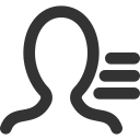 user, list, menu, 3 lines, profile