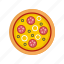 cartoon, dinner, food, italian, mozzarella, pizza 