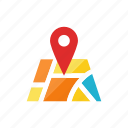 map, pin, location, navigate, travel