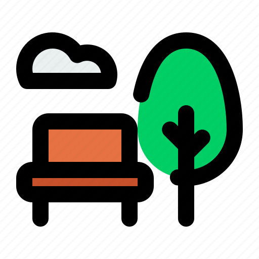 Park, tree, bench, nature icon - Download on Iconfinder