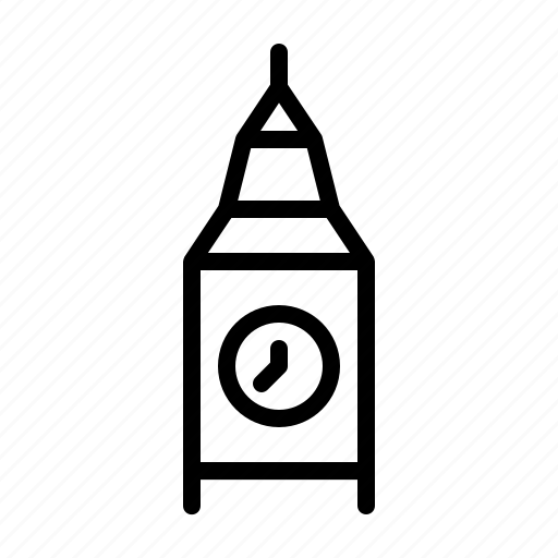 Big ben, london, travel, clock, watch icon - Download on Iconfinder