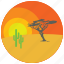 cactus, desert, locations, places, sunset, tree 