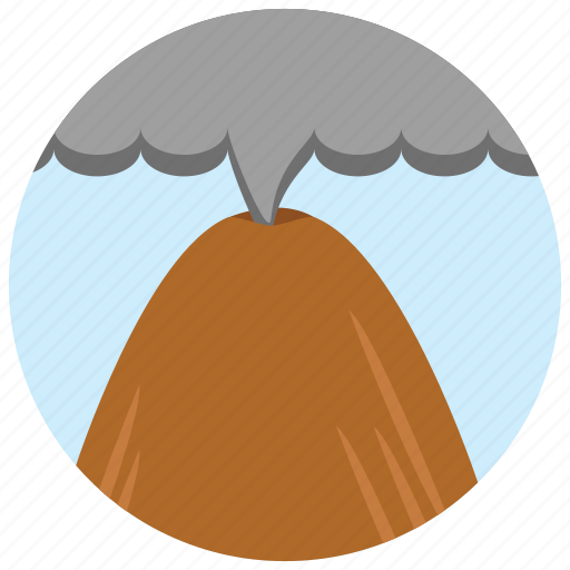 Locations, mountain, places, smoke, volcano icon - Download on Iconfinder