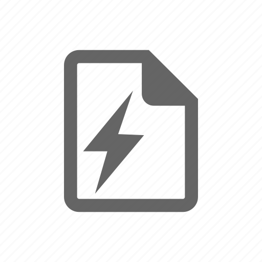 Document, files, lightning, paper, rush icon - Download on Iconfinder