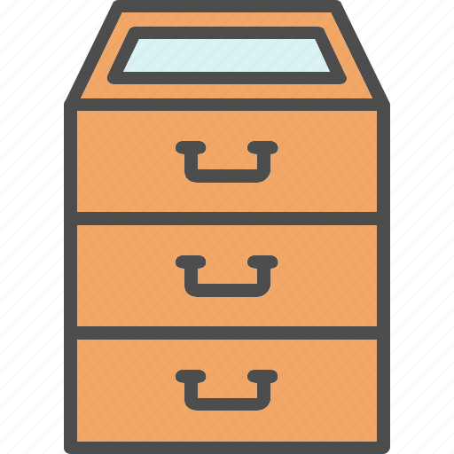 Archive, cabinet, documents, filing, minimalist, ui, ux icon - Download on Iconfinder