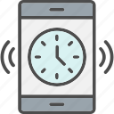 mobile, time, alarm, clock, phone, smartphone, timer