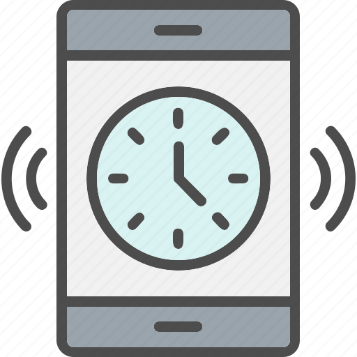Mobile, time, alarm, clock, phone, smartphone, timer icon - Download on Iconfinder