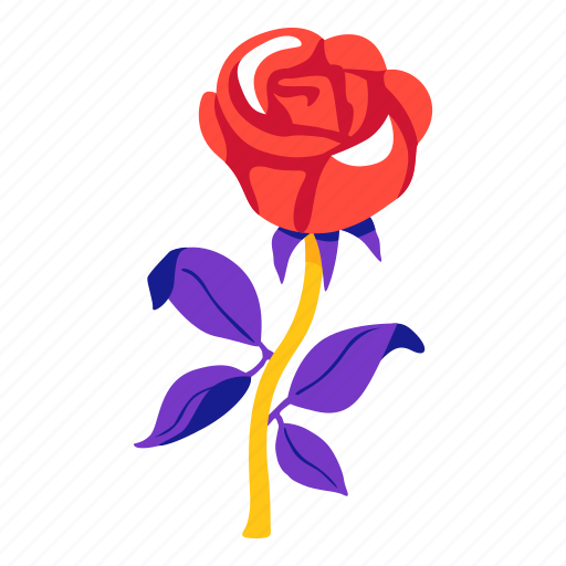 Rose, plant, flower, leaf icon - Download on Iconfinder