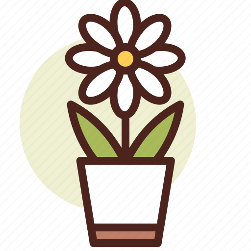 Daisy, decor, green, nature icon - Download on Iconfinder