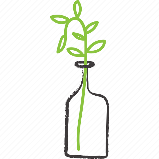 Bottle, decorative, plant, stick, vase icon - Download on Iconfinder