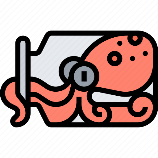 Animal, octopus, jar, bottle, trap icon - Download on Iconfinder