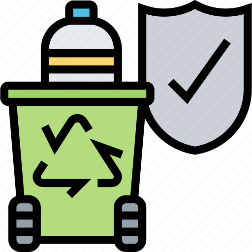 Protect, recycle, bin, plastic, safeguard icon - Download on Iconfinder