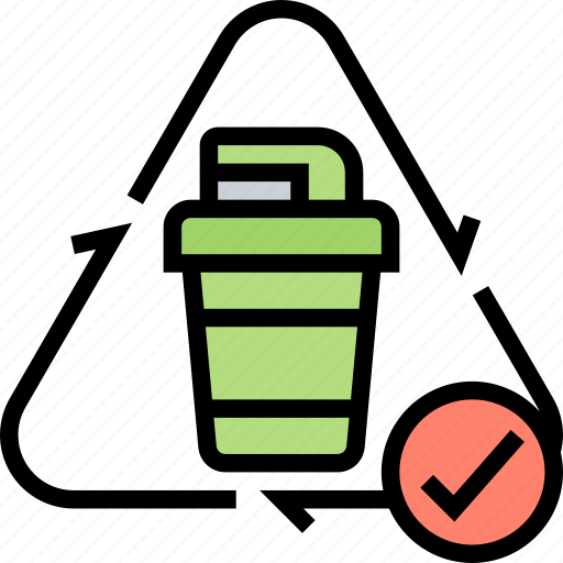 Reusable, recycle, bin, waste, management icon - Download on Iconfinder