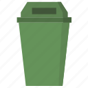 trash, bin, delete, remove, ecology