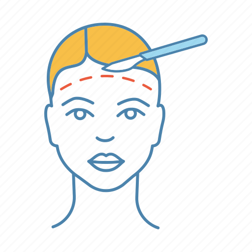 Face lift, facelift, facial, forehead, lifting, plastic surgery, surgery icon - Download on Iconfinder