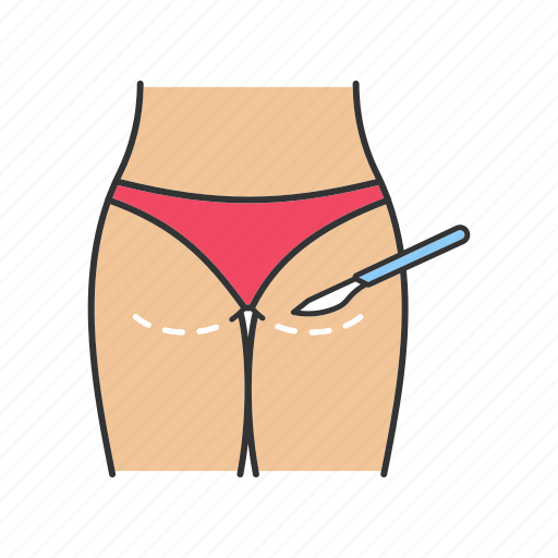 Buttock, buttock augmentation, buttock lift, gluteoplasty, lifting, plastic surgery icon - Download on Iconfinder