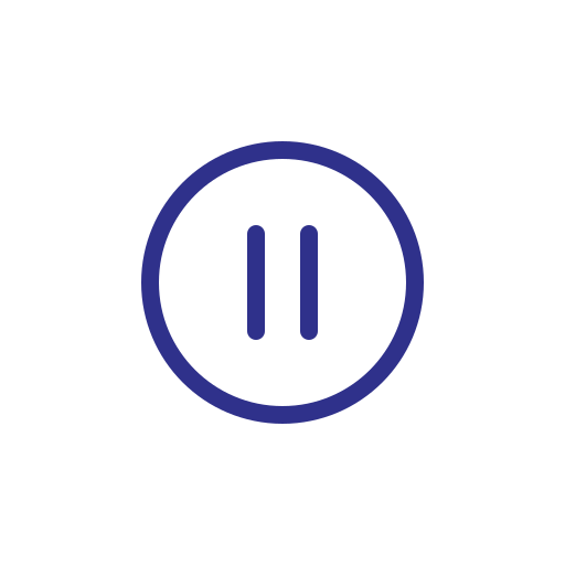 Audio, blue, music, pause, stop icon - Free download