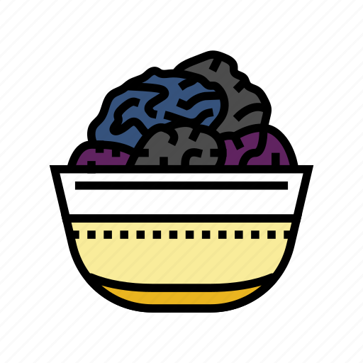 Prune, bowl, plum, fruit, green, red icon - Download on Iconfinder