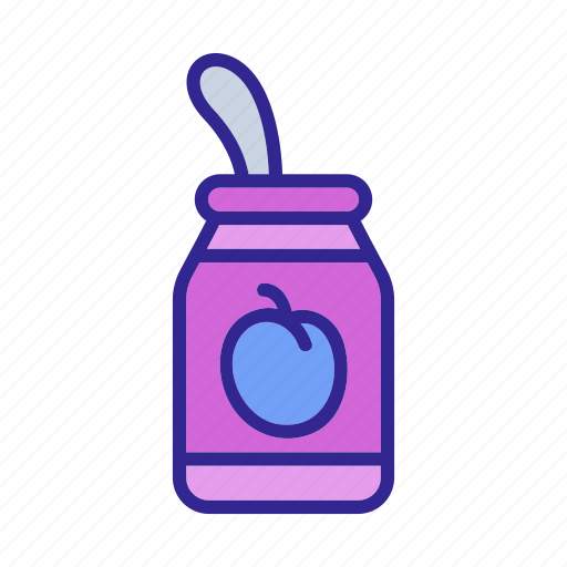 Fruit, jam, outline, piece, plum, sliced, vitamin icon - Download on Iconfinder