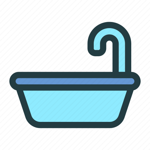 Bathtub, bathroom, bath, faucet, tub, shower, spa icon - Download on Iconfinder