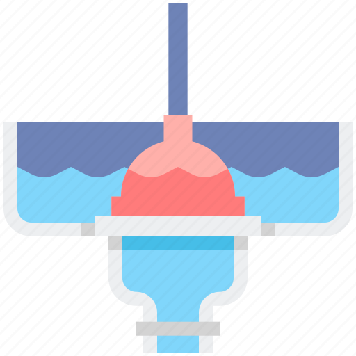Unclogging, water, plumbing icon - Download on Iconfinder