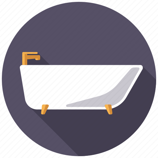 Bath, bath tub, bathroom, plumbing, sanitary facilities, home, household icon - Download on Iconfinder