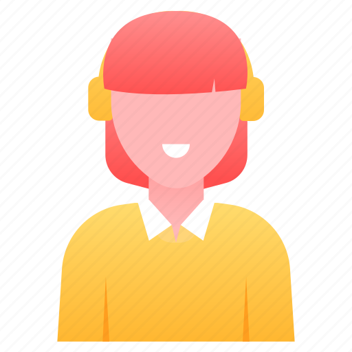 Podcast, avatar, female, user, person, woman icon - Download on Iconfinder