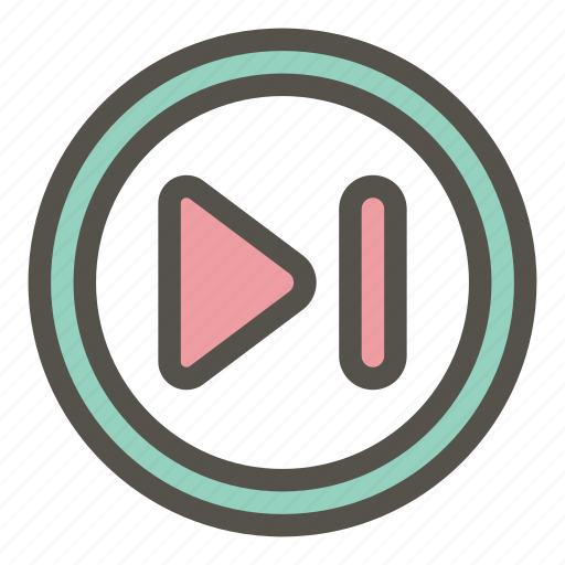 Next, video, next track, next button, skip, button, multimedia icon - Download on Iconfinder