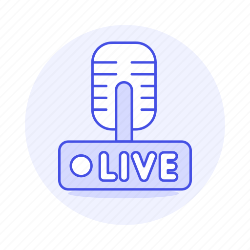Audio, broadcast, live, microphone, news, podcast, radio icon - Download on Iconfinder