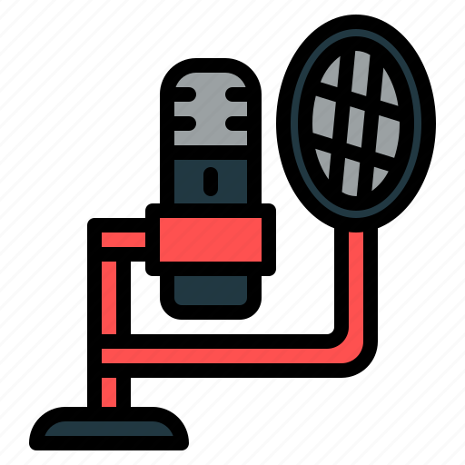 Mic, microphone, podcast, music, radio, sound, broadcast icon - Download on Iconfinder