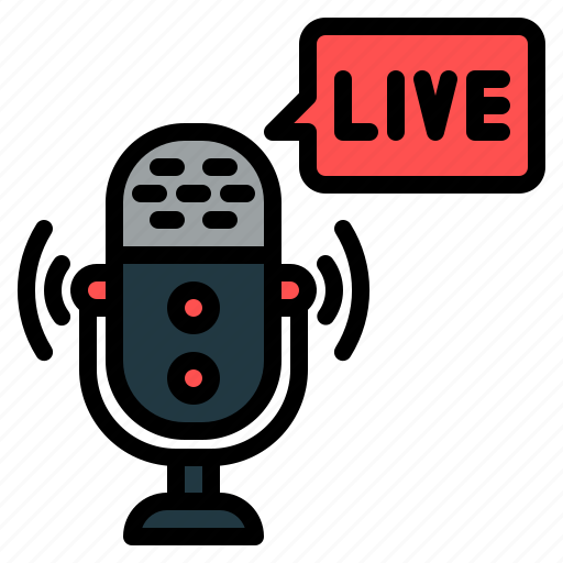 Podcast, live, streamling, brodcasting, recording, social media icon - Download on Iconfinder