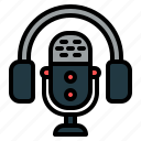podcast, live, streamling, brodcasting, recording, earphone, headphone