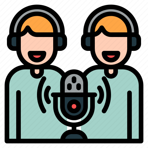 Guest, podcast, microphone, radio, broadcasting, live, online icon - Download on Iconfinder