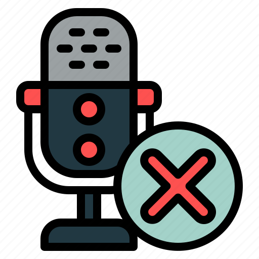 No, sound, record, podcast, voice, streaming, live icon - Download on Iconfinder