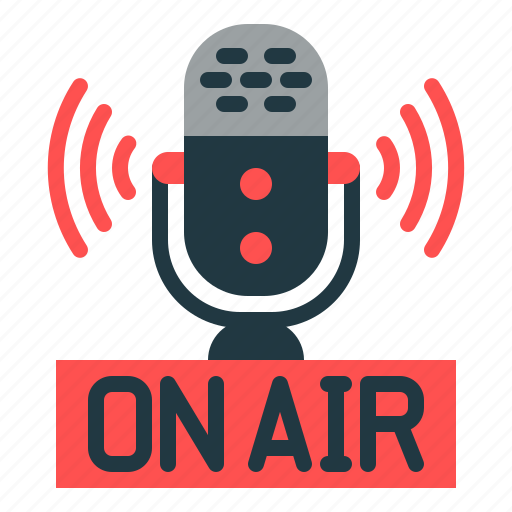 On, air, podcast, podcasting, podcaster, radio, audio icon - Download on Iconfinder
