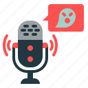 ghost, horror, story, podcast, live, streamling, brodcasting, audio, microphone