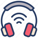headphone, wireless, music, communication, podcast