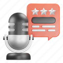 review, microphone, voice, recording, rating, podcast 