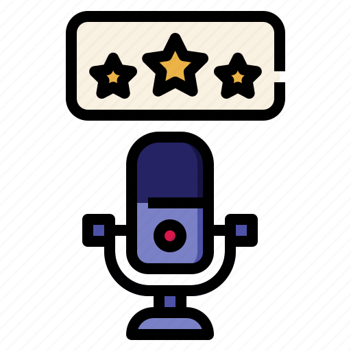 Rate, favourite, podcast, star, microphone, favorite, award icon - Download on Iconfinder