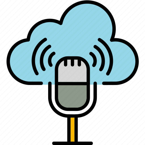 Cloud, audio, internet, microphone, podcast, storage, wifi icon - Download on Iconfinder