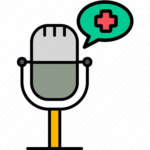 Health, podcast, audio, microphone, healthcare, icon icon - Download on Iconfinder