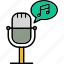 music, player, note, podcast, quaver, icon 