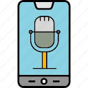 phone, recording, device, mobile, smartphone, voice, icon