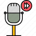 podcast, fast, forward, audio, microphone, playback, icon