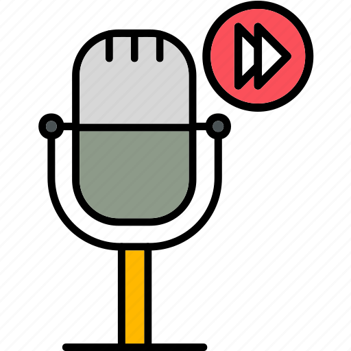 Podcast, fast, forward, audio, microphone, playback, icon icon - Download on Iconfinder