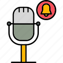 podcast, notification, podcasting, alert, bell, icon