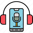 voice, recorder, microphone, ui, electronics, mobile, phone, smartphone, cell, icon