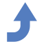 turn left, up arrow, arrow, sign, navigation, direction, turn up, up 