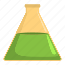 analyze, cartoon, experiment, flask, object, poison