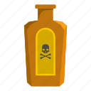beware, bottle, can, cartoon, object, poison